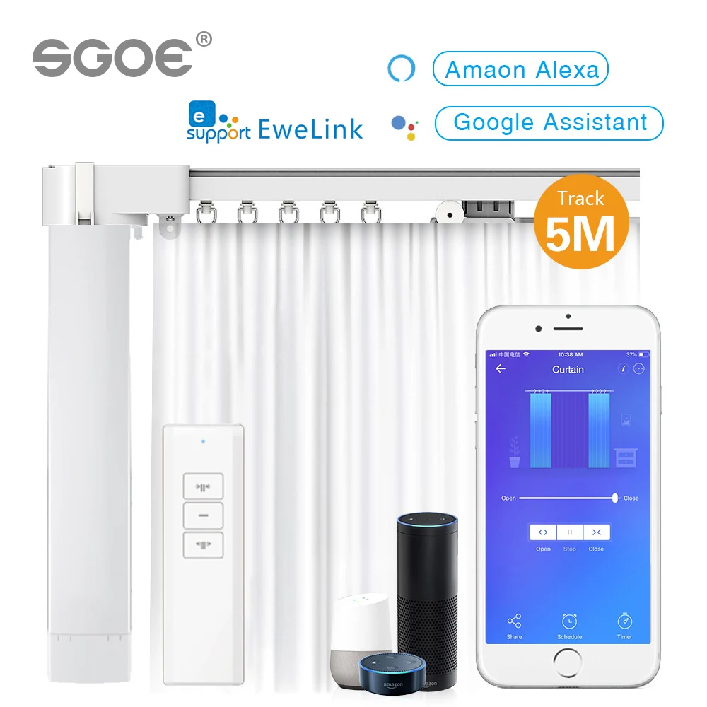 Jinvoo Smart Interruptor De Cortina Inteligente WiFi Mini, No