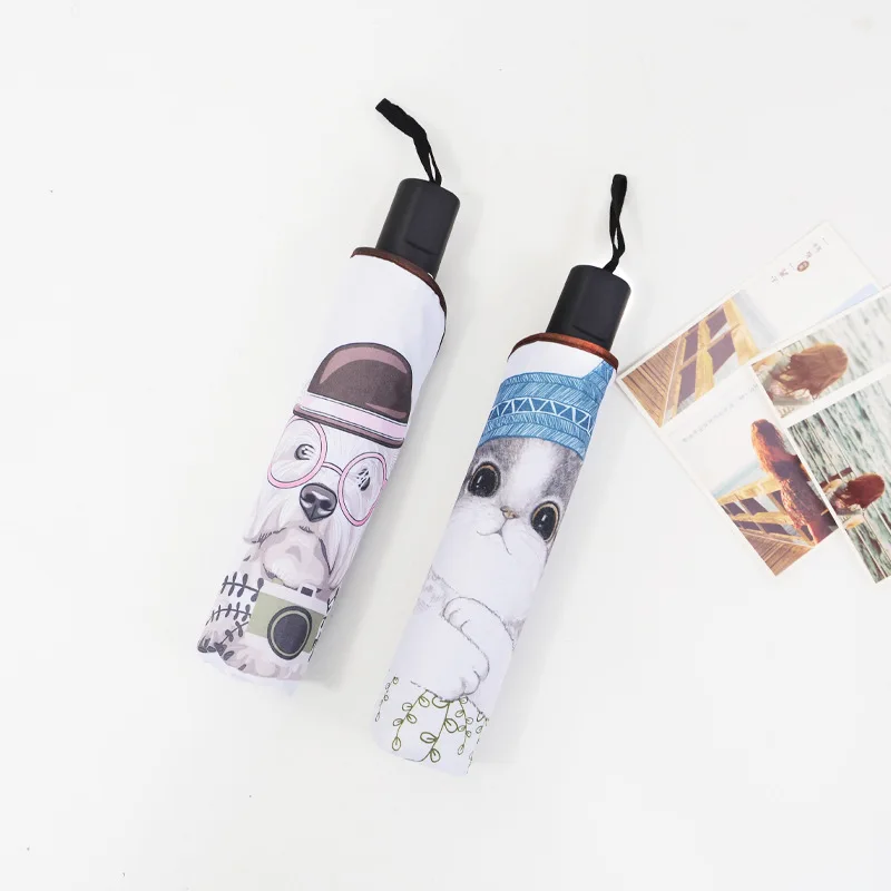 Новый стильный Креативный виниловый Зонт с героями мультфильмов для собак и