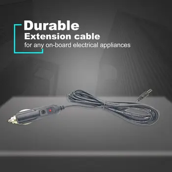 

12V Car Auto LED Male Cigarette Lighter Audio Connector with Fuse&Wire Power Charger Adapter Socket Plug