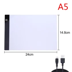 Three-Level Dimmable LED Light Pad with Eye Protection for Drawing and Diamond Painting (A5)