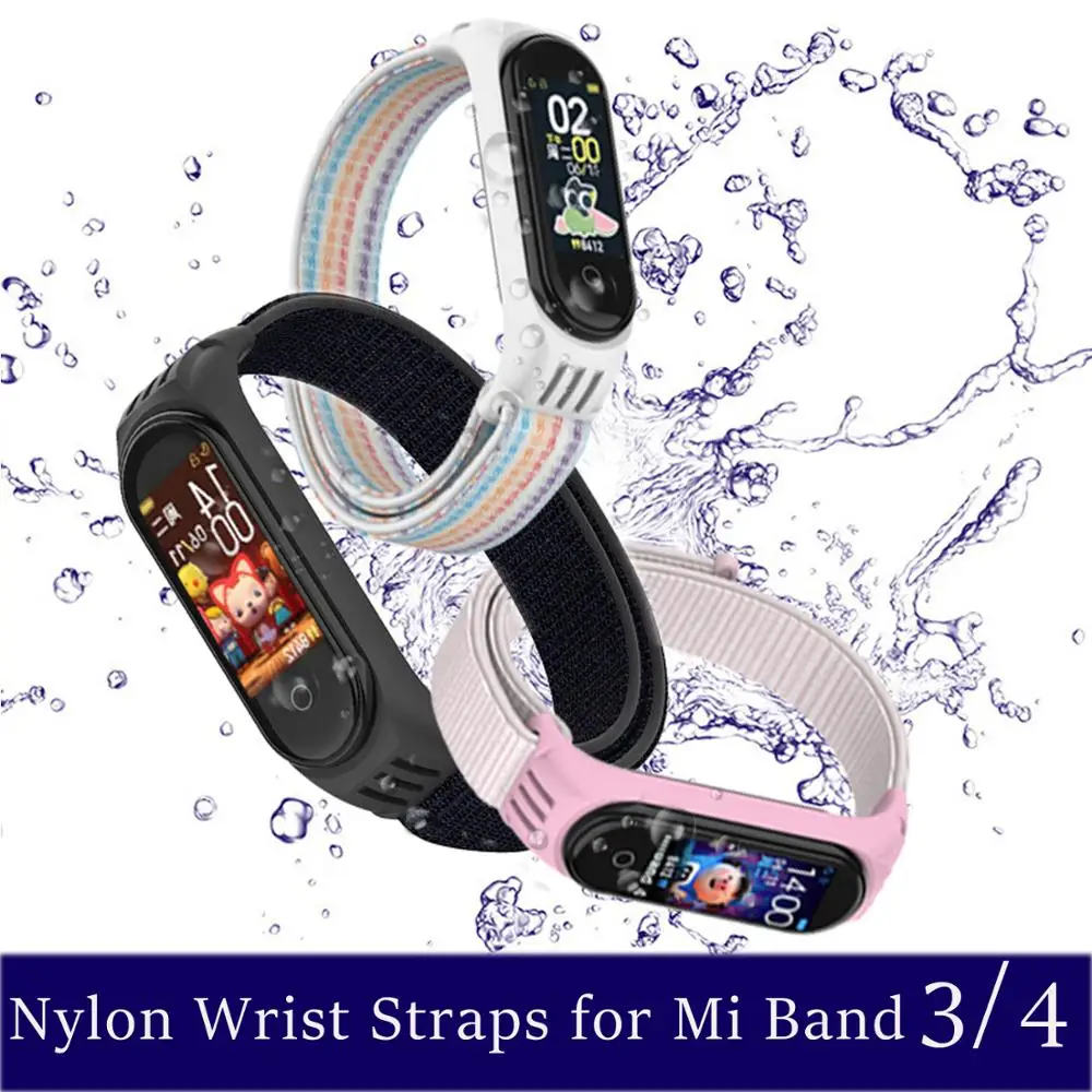 Нейлоновый браслет на запястье для mi Band 3 плетеные ремешки для Xiaomi mi Band 4 сменный Браслет