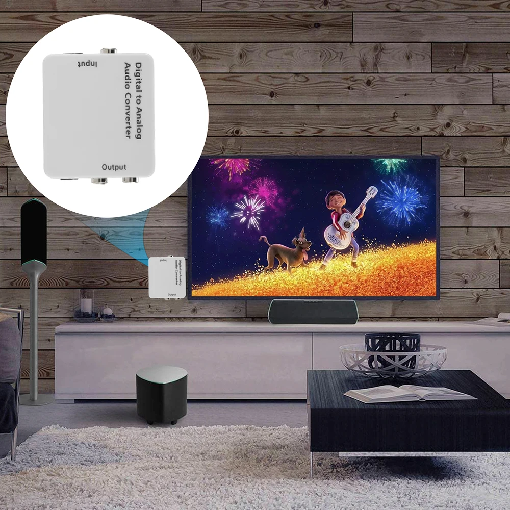 Kebidu DAC 3 5 мм разъем 2 * RCA цифро аналоговый аудио конвертер оптический Toslink