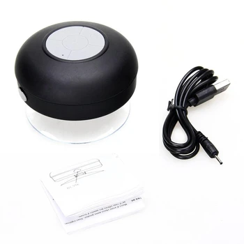 

Round Waterproof Wireless Bluetooth Shower Speaker Handsfree Compatible with all Bluetooth devices such as iPhone 6.5s, 4s, Sams