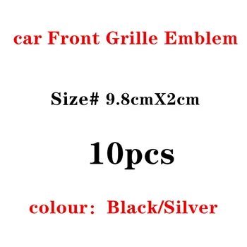 

10pcs For Sline Logo Car Front Grill Badge Insignia Car Tuning For Audi A4 A7 A8 A8L Q3 Q7 S3 B7 S5 C7 C8 Allroad Nameplate