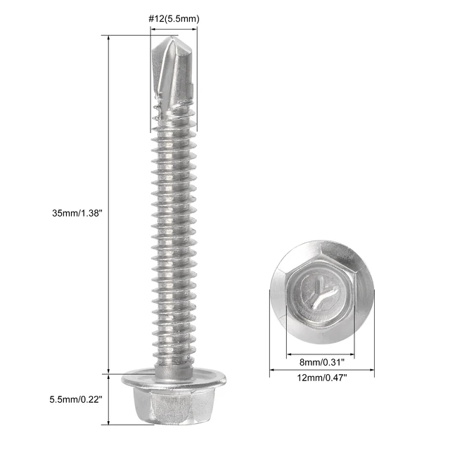 Selfdrilling Screw Sizes In Mm