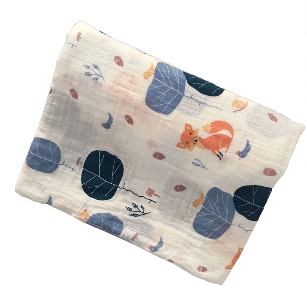 Hot! 120x120cm Muslin Newborn Baby Bath Towel Swaddle Blankets baby swaddle Cotton Multi Designs Functions 6 Types New Sale