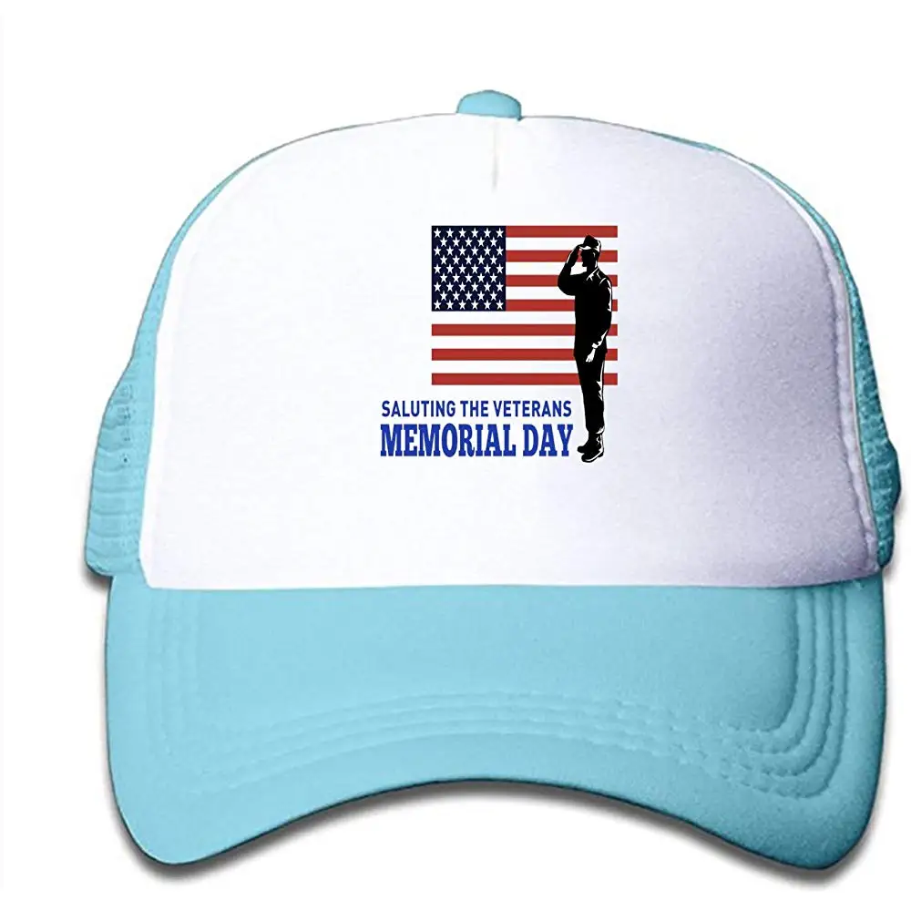 HHNYL сетчатые кепки ветераны, Дальнобойщик, кепки, бейсболки регулируемые для детей, малышей