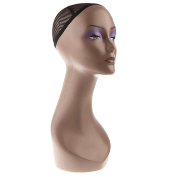 

Female Mannequin Head Wigs Hat Necklace Display Stand Holder for Salon Shop