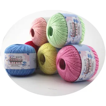 

50g Colorful Soft Baby Milk Cotton Yarn Hand Knitting Ball Art Silk Thread Yarn Lace Yarn for knitting lot Crochet Trim DIY
