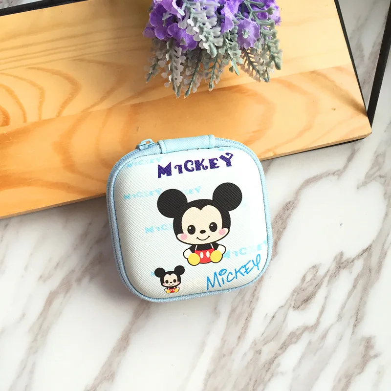 Disney мультфильм милый креативный Кошелек для монет маленький свежий маленький мешок для монет простой индивидуальный ключ гарнитура коробка для хранения портмоне