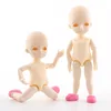 15cm 13 Movable Jointed Dolls Toys Cute 3D Eyes Baby Naked Nude Doll Head Body  Doll Toy for Girls OB11 ► Photo 2/5