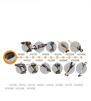 

Best WORX 20V usb charger bank connector of 20V battery WA4009 FIT all the worx 20V battery as the pic show