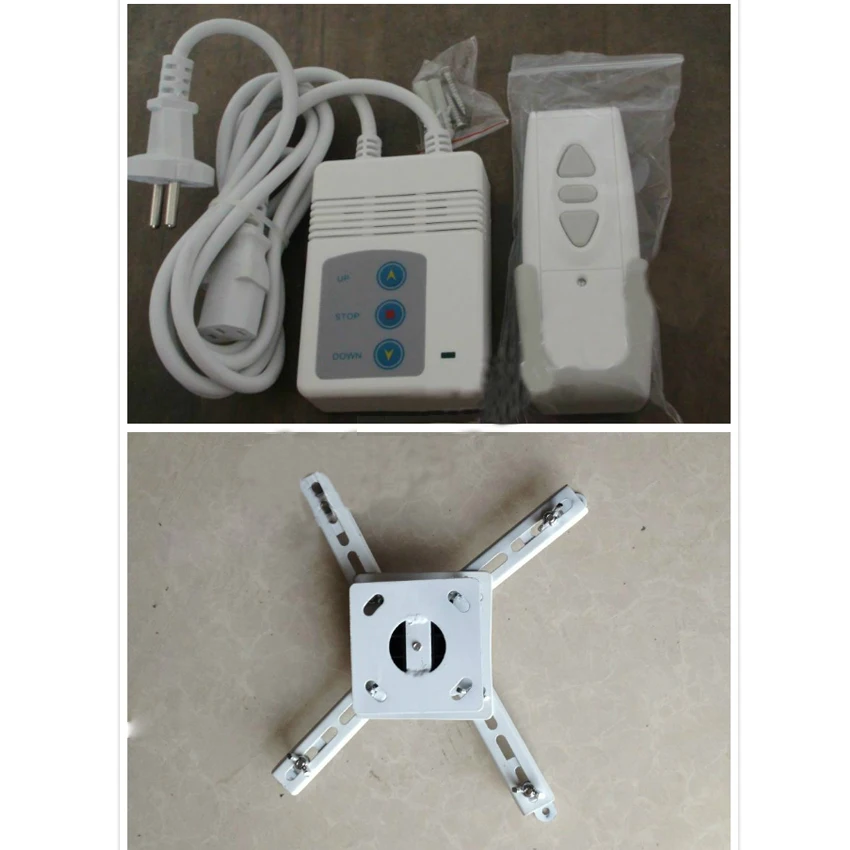  Motorized Scissor Projector Lift Projector Bracket 70CM Ceiling Projector Lift with Remote Control 