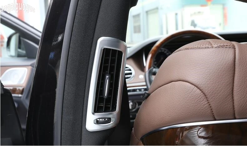 Для Mercedes Benz S Class W222-19 автомобильное переднее вентиляционное отверстие приборной панели громкоговоритель твитер рамка B Колонка воздушный выход крышка отделка стикер