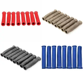 

8Pcs/Set Spark Plug Sleeve Spark High Temperature Automobile Spark Plug Plug Wire Boots Protector Sleeve Heat Shield Cover