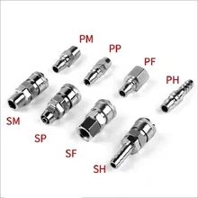 C type Pneumatic fitting Quick connector High pressure coupling PF+SF20 PP+SP20 PM+SM20 PH+SH20 work on Air compressor