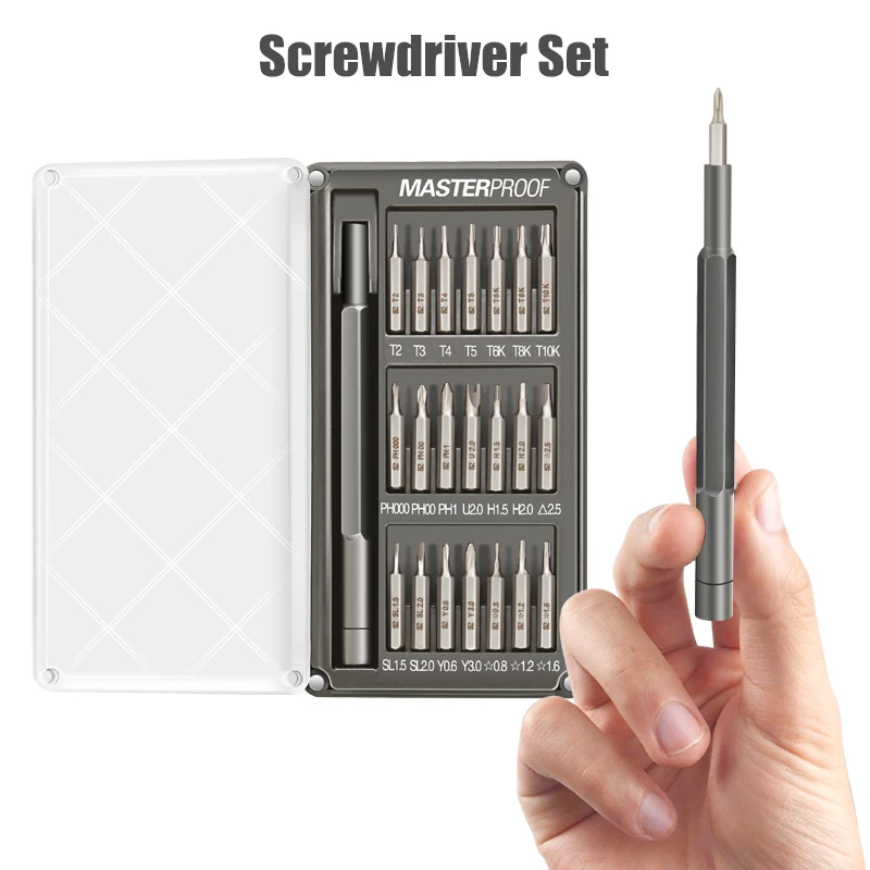

DIY Portable Hand Tools 21 In 1 Screwdriver Set Of Screw Driver Bit Set Multi-function Precision Repair Device Hand Tools