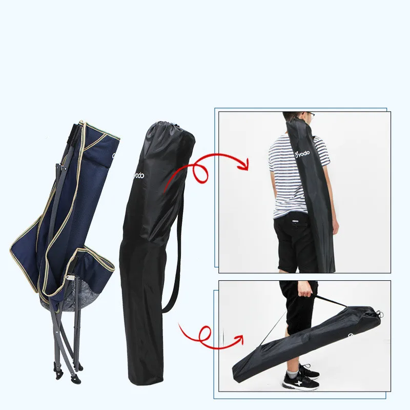  Relaxed Outdoor Portable Folding Chair Backrest Fishing Chair Stool Recreational Beach Chair Noon R