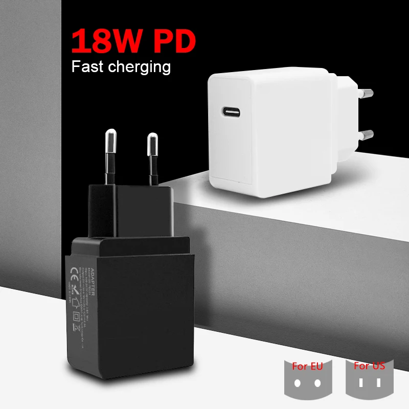 X166 зарядное устройство для мобильного телефона PD usb type C, белый, черный, зарядное устройство, адаптер, ЕС, США, вилка, быстрая зарядка, зарядное устройство для путешествий, настенное зарядное устройство
