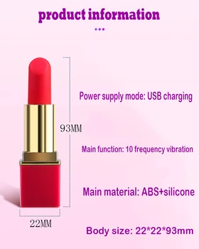 AIERSHA Mini Lipstick Vibrator USB Charging Bullet Vibrator Nipple Massage Clitoris Stimulator Erotic Product Sex Toy for Woman 2