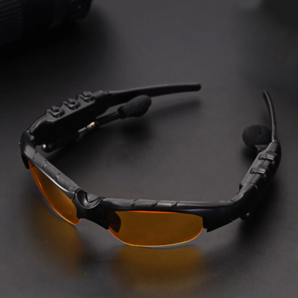 Polarized Sunglasses Bluetooth Headset Outdoor Glasses Earbuds Music with Mic Stereo Wireless Headphone for