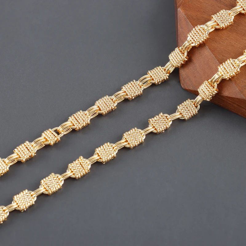 YEGUI C253, DIY-Kette, 18 Karat vergoldet, Kupfermetall, rhodiniert, Schmuckzubehör, DIY-Armband-Halskette, Schmuckherstellung, 50 cm/Menge – Detail 8