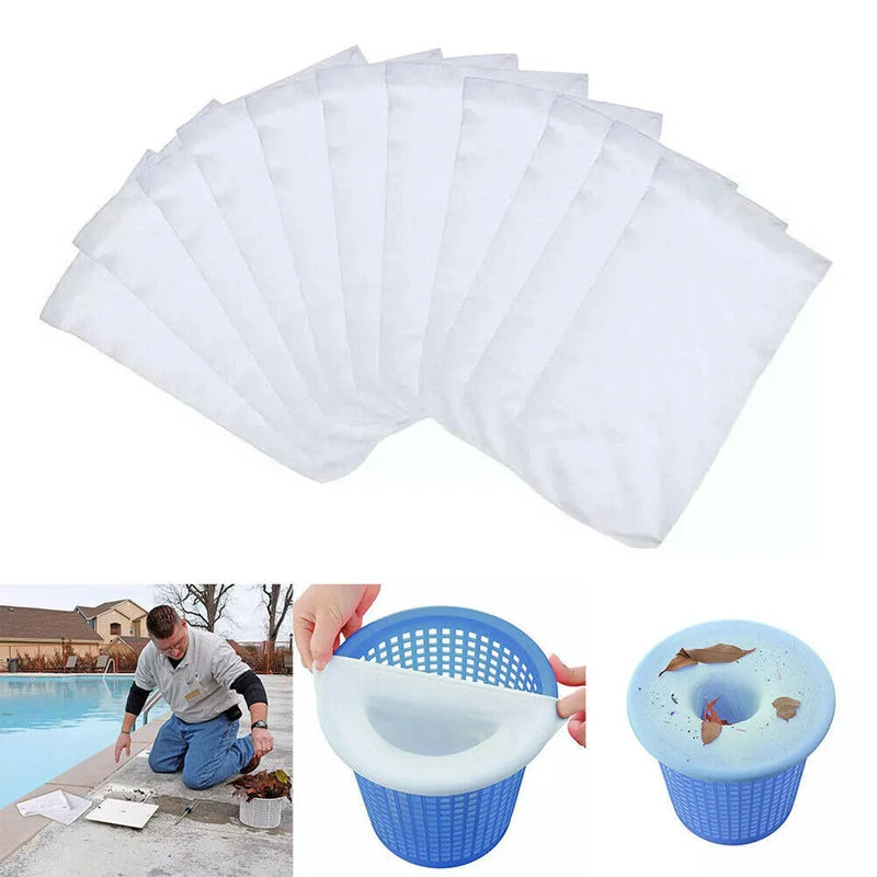Coopache 30-Pack of Pool Skimmer Socks - Filters Baskets, Skimmers Cleans Debris and Leaves for In-Ground and Above Ground Pools