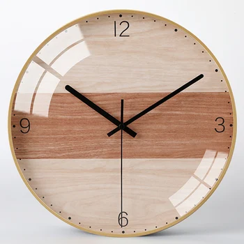 

Nordic Metal Wall Clock Home Modern Design Kids Digital Wall Clock Bathroom Silent Round Zegar Scienny Watch Wall DE50WCYY