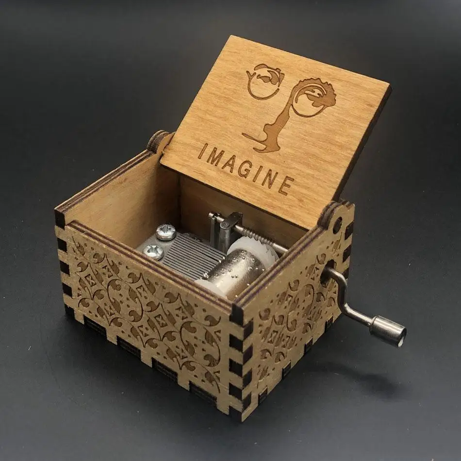 Деревянная музыкальная шкатулка в виде Игры престолов ручная работа Imagine John Godfather