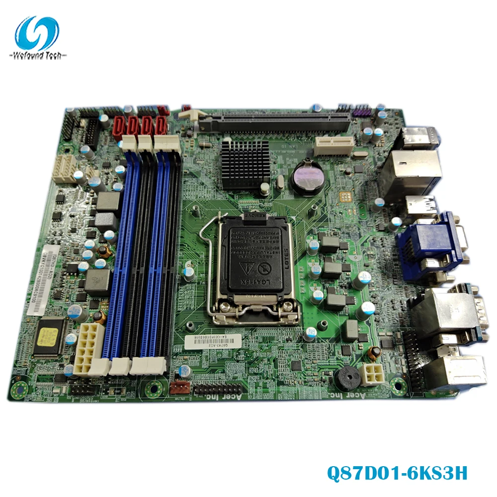 100% рабочая материнская плата для Q87D01-6KS3H DDR3 Q87 LGA1150 полностью протестирована |