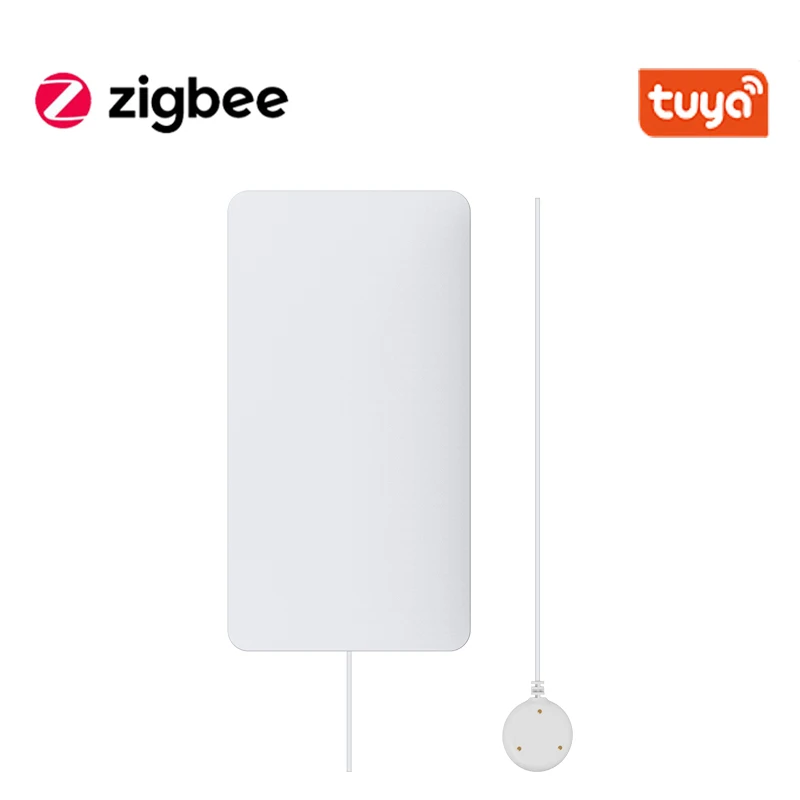 Tuya ZigBee Smart Home Water Sensor Leak Detector Flood leakage Alarm Works With Zigbee Hub | Безопасность и защита