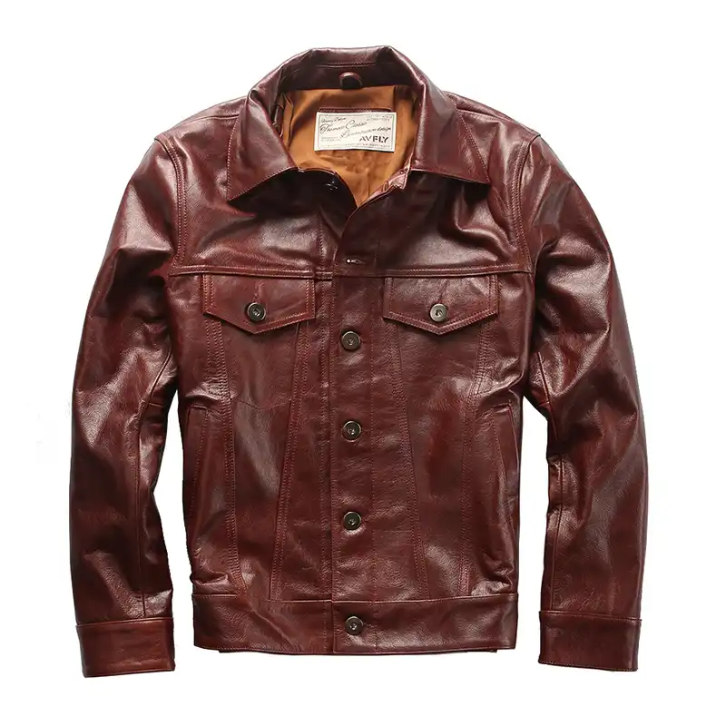 jaqueta couro cru masculina