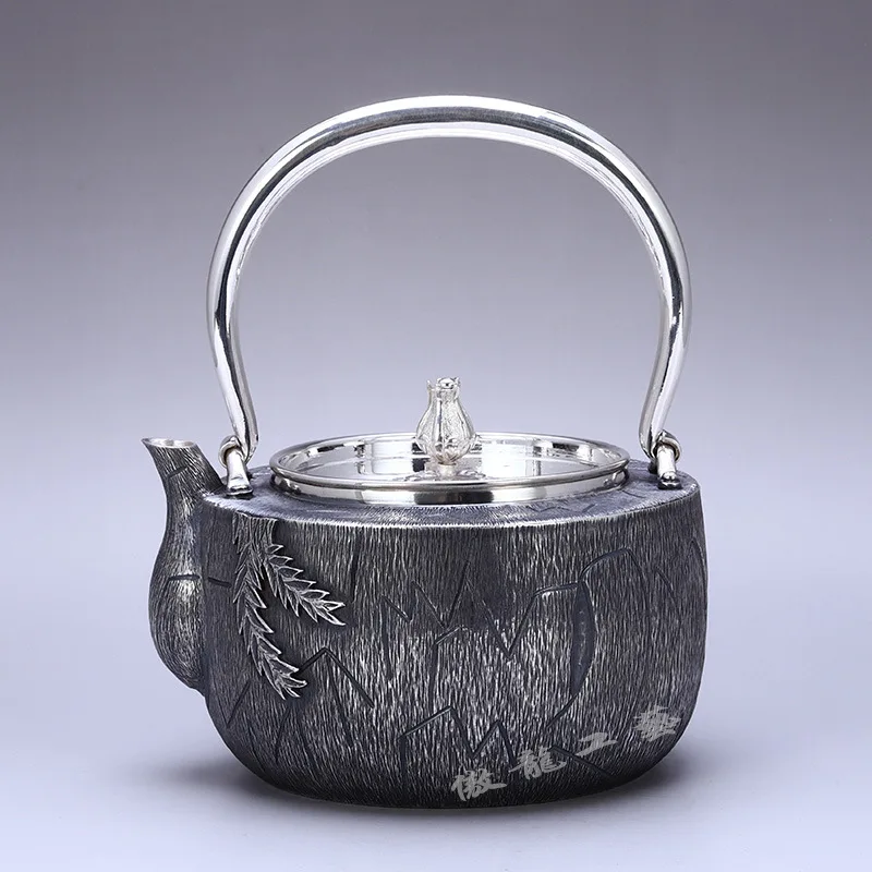 

Teapot, stainless steel teapot, silver teapot, iron teapot, hot water teapot, teapot 1000 ml water, tea bowl, kung fu tea set.