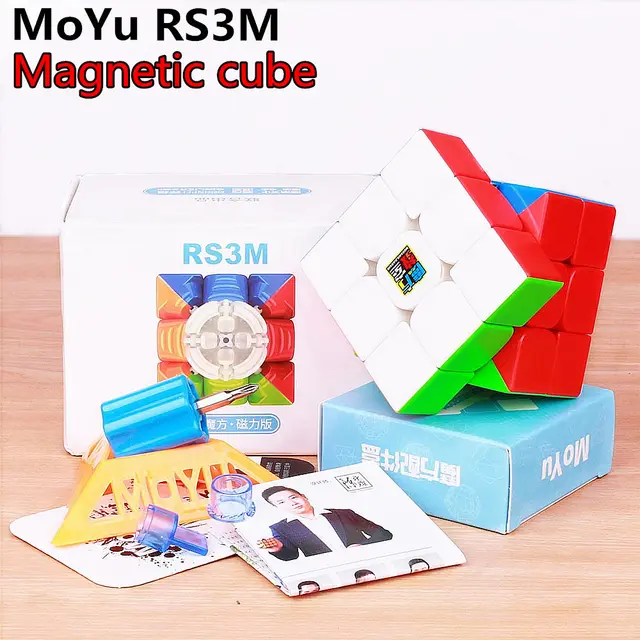 Moyu RS3M 2020 Magnetic 3x3x3 Magic Cube MF3RS3M cubing classroom RS3 M Magnets Puzzle Speed RS3M Cube Toys for Children 6