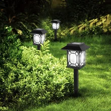 Ретро уличный водонепроницаемый солнечный светильник двойного назначения светильник для газона светильник для клейма IP65 600 мАч Интеллектуальный светильник контроль ВКЛ/ВЫКЛ XJ