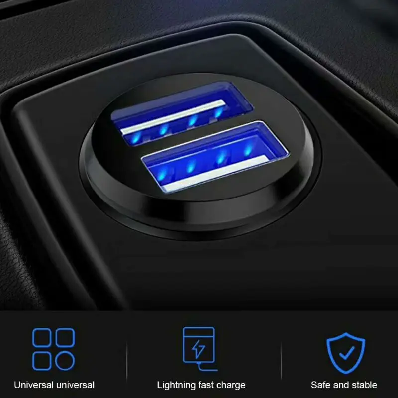 Двойной USB 3.1A автомобильное зарядное устройство Быстрая Зарядка адаптер для IPhone для Android для IPad