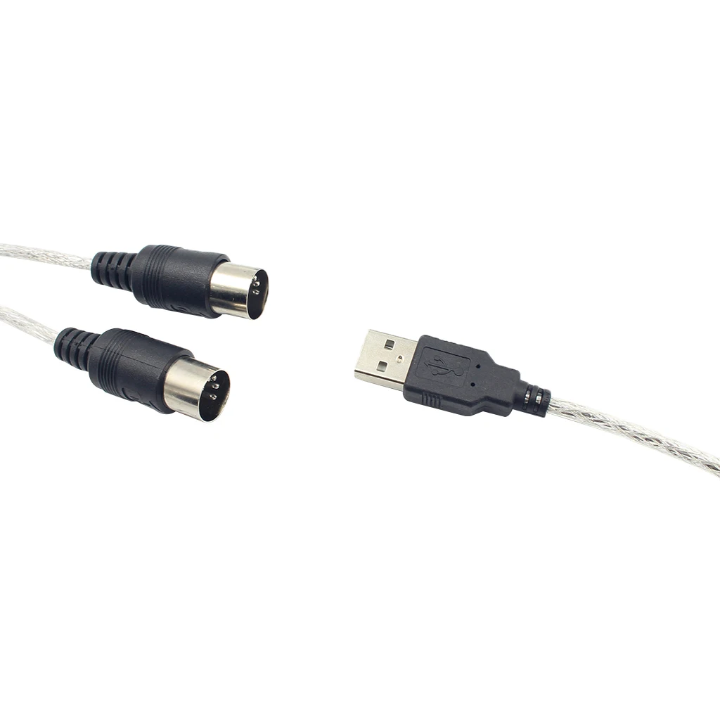 MIDI To USB Cable Adaptor For Music Keyboard Electronic Drum Music Create