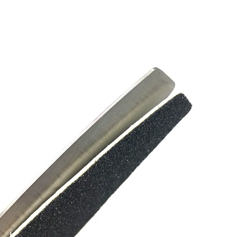 100PCS 금속 네일 파일 100/180/240 스테인레스 스틸 핸들 교체 샌딩 파일과 그레이/블랙 이동식 사포