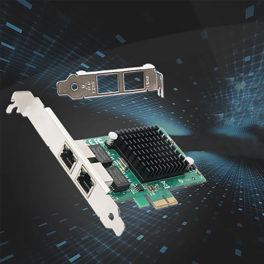 Для Intel 82575EB внутренний гигабитный PCI Express компьютер настольный сервер Ethernet двойной порт 1000 Мбит/с аксессуары сетевая карта