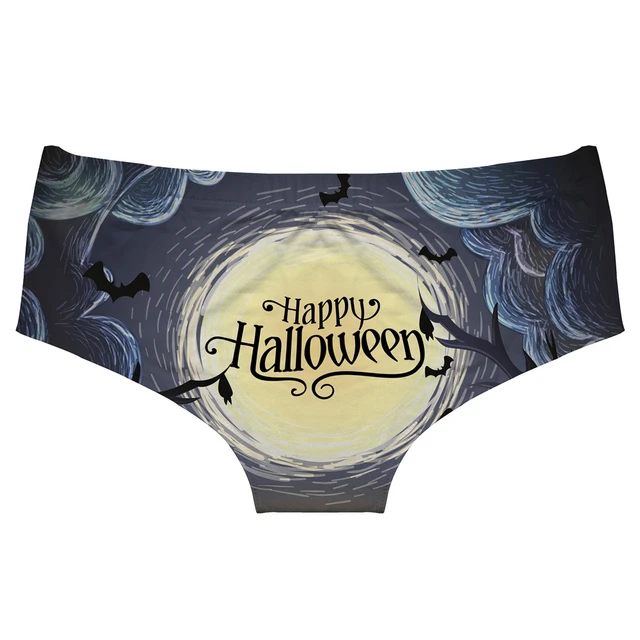 DeanFire Women Plus Size Underwear Panties Halloween Funny Print Kawaii  Sexy Briefs Lingerie Thong Female