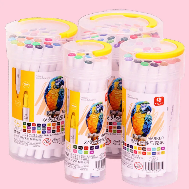 

36 Colors Art Marker Pen Set Dual Headed Artist Sketch Oily Alcohol Based Markers For Manga Drawing Twin Brush Pen Art Supplies