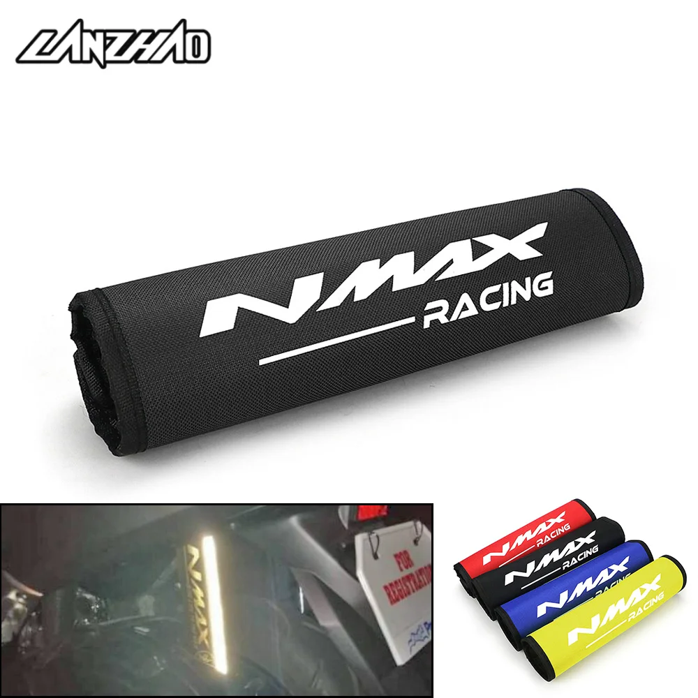 

NMAX Motorcycle Shock Absorber Cover with Reflective Strip Washable Rubber-based Fastener Fix for Yamaha NMAX 125 155 2013-2021