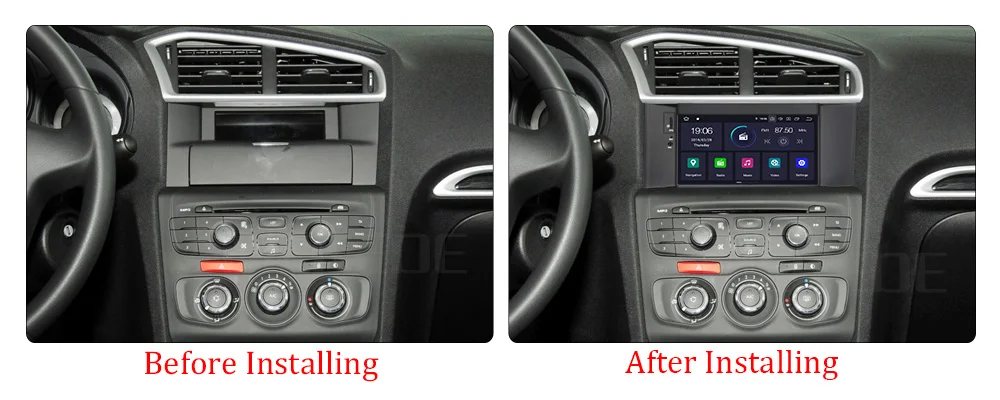 Clearance 4G RAM Android 9.0 Car Radio DVD GPS Navigation Multimedia Player For Citroen C4 C4L DS4 2011-2016 Auto Audio WIFI Video Stereo 7