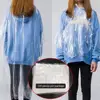 100 Pieces Disposable Long Barber Wai Cloth Perm Hair Salon Haircut Wai Hairdressing Cape Shawl Pe Apron 3