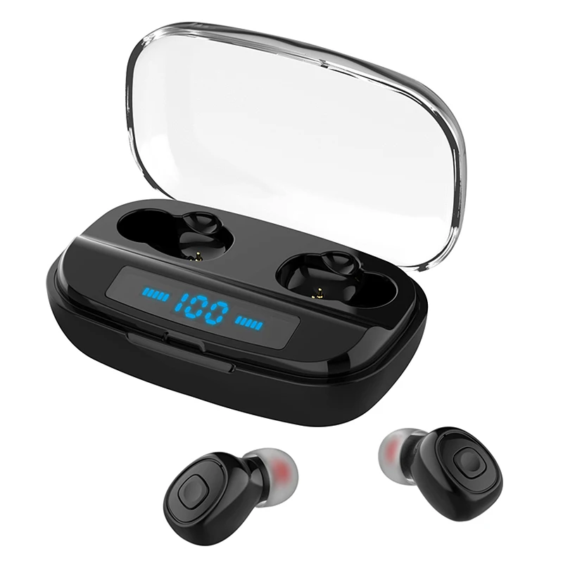 XI10S TWS Sports Wireless Bluetooth Headset Bluetooth 5 0 Stereo In Ear with Digital Display Charging Box Bluetooth Headset