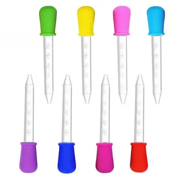 

8 Pcs Baby Dropper Medicine Feeder Silicone Pipette Liquid Food Dropper 5ML H55B
