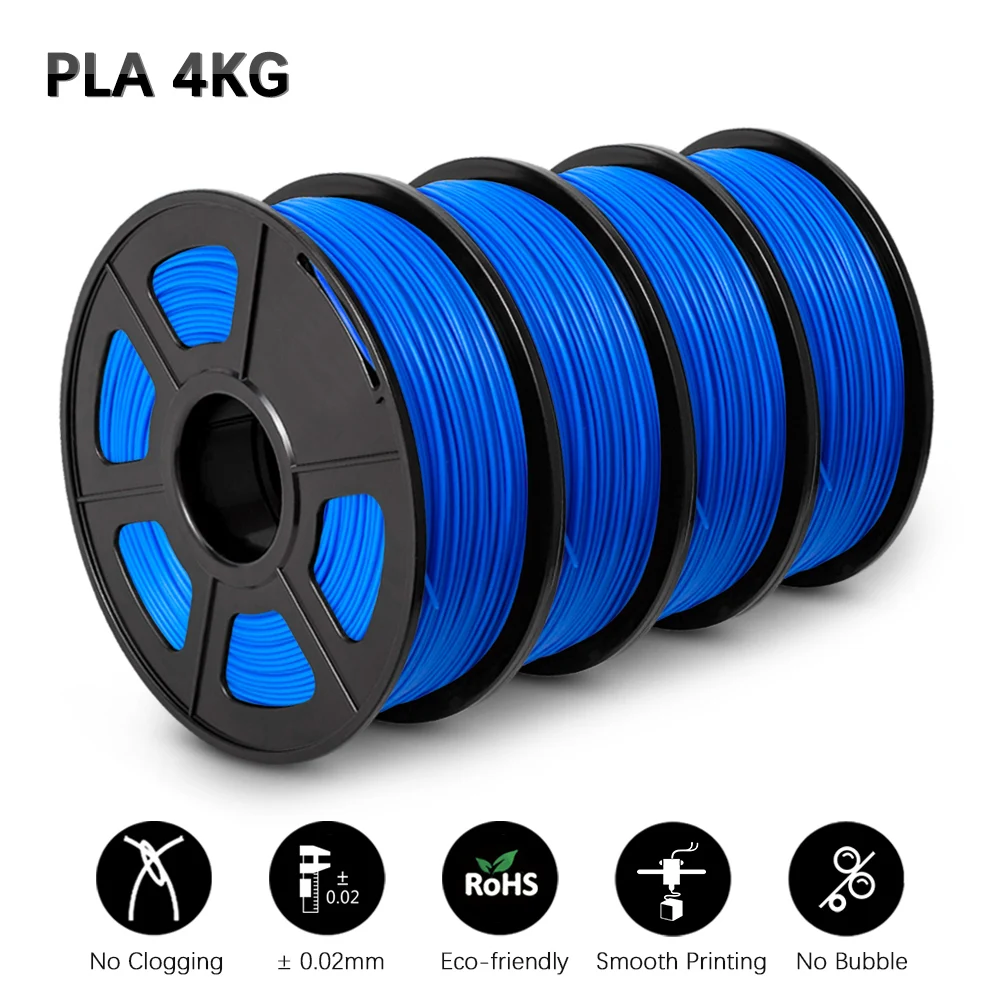 GOHIGH PLA Filament 4 Rolls For 3D Printer Filament PLA Rainbow Biodegradable Eco-friendly Printing Materials abs plastic 3d printer 3D Printing Materials