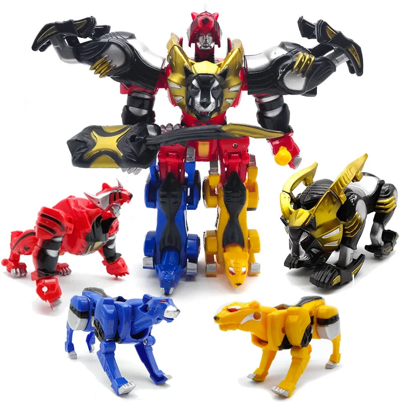 

Children Toys Dinosaur Dinozord 4in1 Transformation Boy Toys Assemble Ranger Megazord Christmas Gifts