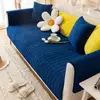Plush Sofa Cushion Autumn And Winter Thickening Non-Slip Sofa Cover Living Room Solid Color Sofa Back Cover Armrest Towel 1