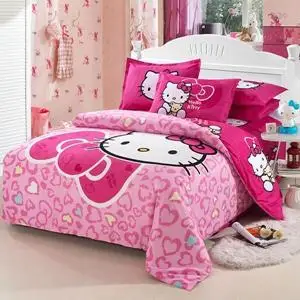 

BEST.WENSD 3/4pcs/set Ultra Soft Cotton Bedding Sets Duvet Cover Bed Cover Set Flat Sheet Set Pillowcase Set kid Cartoon Bedding